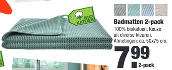 ALDI Badmatten 2-pack aanbieding