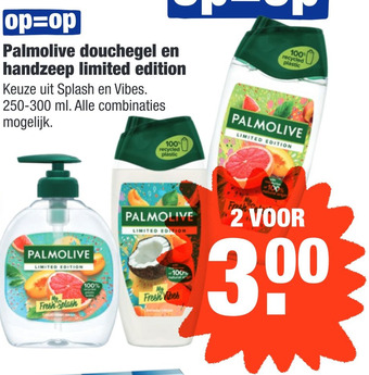 ALDI Palmolive douchegel en handzeep limited edition aanbieding