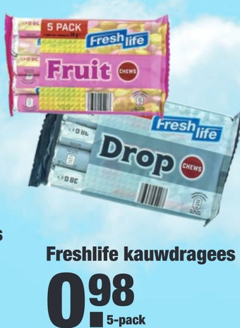 ALDI Freshlife kauwdragees aanbieding