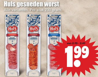 Dirk Huls gesneden worst aanbieding