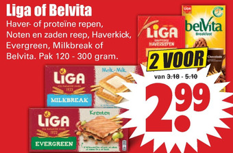 Dirk Liga of Belvita aanbieding