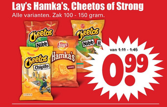 Dirk Lay's Hamka's, Cheetos of Strong aanbieding