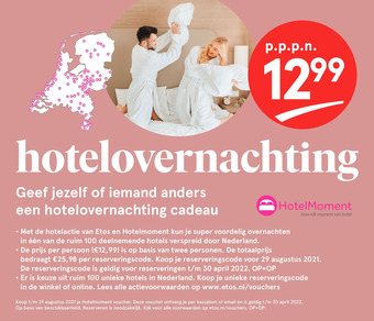 Etos HotelMoment aanbieding