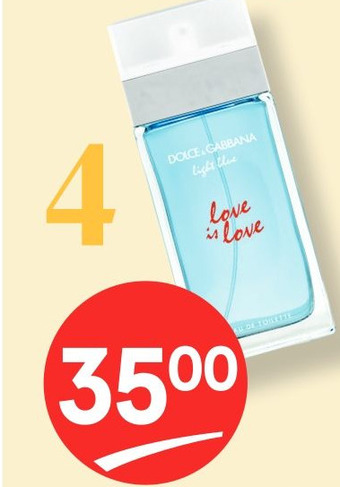 Etos D&G Light Blue Love Is Love Pour Femme eau de toilette 100 ml aanbieding