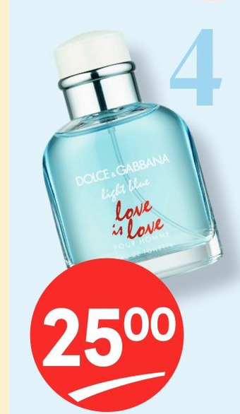 Etos D&G Light Blue Love Is Love Pour Homme eau de toilette 75 ml aanbieding