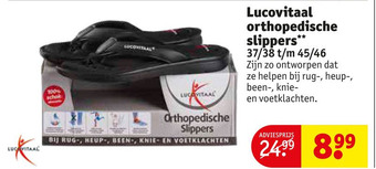 Kruidvat Lucovitaal orthopedische slippers aanbieding