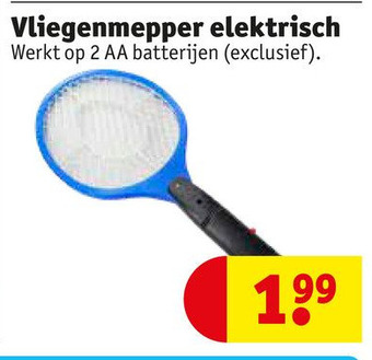 Kruidvat Vliegenmepper elektrisch aanbieding