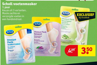 Kruidvat Scholl voetenmasker aanbieding