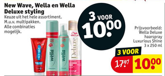 Kruidvat New Wave, Wella en Wella Deluxe styling aanbieding