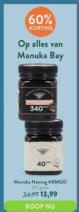 Holland & Barrett Manuka bay manuka honing 40mgo aanbieding