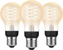 Coolblue Philips hue filamentlamp white standaard e27 - 2023 - 3-pack aanbieding