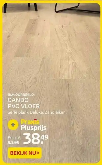 Praxis Cando pvc vloer zand eiken aanbieding