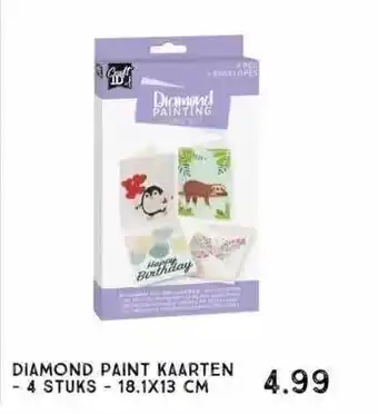 Xenos Diamond paint kaarten aanbieding