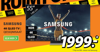 Expert SAMSUNG 4K QLED TV|| QE55QN95AAT aanbieding