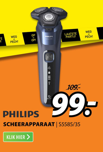 Expert PHILIPS SCHEERAPPARAAT| S5585/35 aanbieding