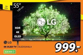 Expert 4K OLED TV| OLED55A16LA aanbieding