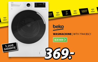 Expert beko WASMACHINE | WTV 7744 BSC1 aanbieding