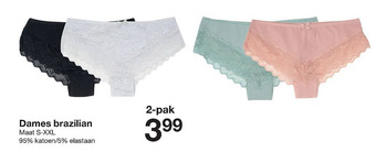 Zeeman Dames brazilian aanbieding