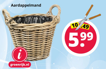 GroenRijk Aardappelmand aanbieding