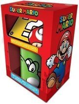 Bol.com Nintendo - super mario: yoshi cadeauset - mok onderzetter en sleutelhanger aanbieding