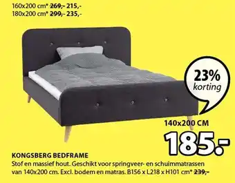 Jysk Kongsberg Bedframe aanbieding