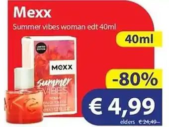 Die Grenze Mexx summer vibes woman edt 40ml aanbieding