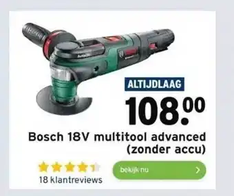 GAMMA Bosch 18v multitool advanced (zonder accu) aanbieding