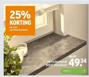 GAMMA Vensterbank mdf leisteen aanbieding