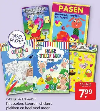 Boekenvoordeel Vrolijk Pasen Pakket : Knutselen, Kleuren, Stickers Plakken En Heel Veel Meer aanbieding