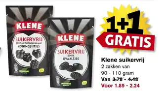 Hoogvliet Klene suikervrij 90-110 gram aanbieding