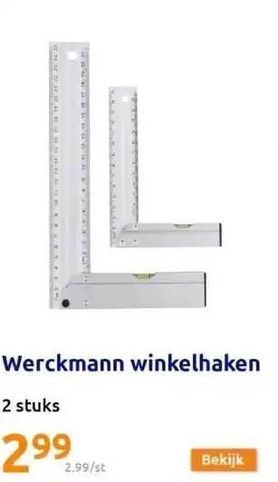 Action Werckmann winkelhaken aanbieding