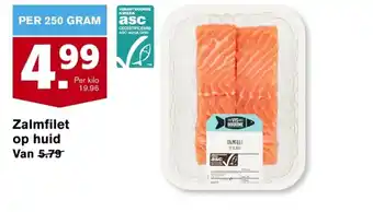 Hoogvliet Zalmfilet op huid 250g aanbieding