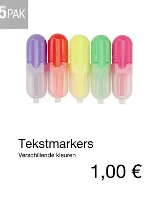 Kik Tekstmarkers aanbieding