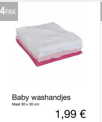 Kik Baby washandjes aanbieding