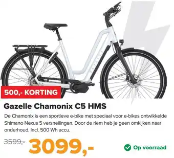 12GO Biking Gazelle chamonix C5 HMS aanbieding