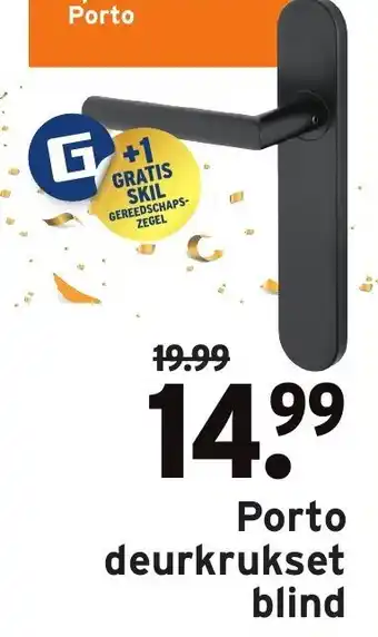 GAMMA Porto deurkrukset blind aanbieding