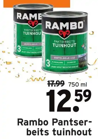 GAMMA Rambo Pantser- beits tuinhout 750ml aanbieding