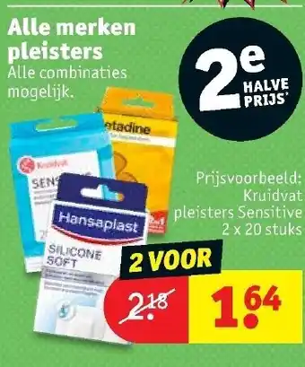 Kruidvat Pleisters 2st aanbieding