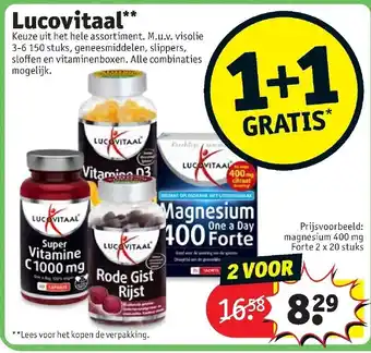 Kruidvat Lucovitaal 1+1 aanbieding