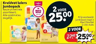 Kruidvat Kruidvat Luiers jumbopack 2st aanbieding