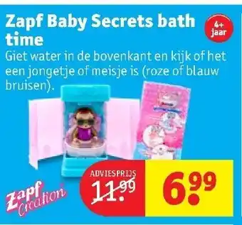 Kruidvat Zapf Creations Baby Secretsbath time aanbieding