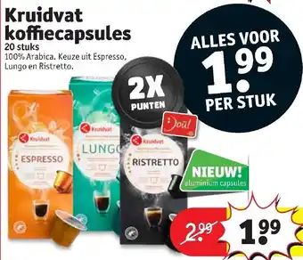 Kruidvat Kruidvat koffiecaps 20st aanbieding