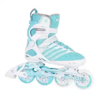 Blokker Tempish inlineskates wire 3.0 84 aluminium/pu 85a wit/mint mt 38 aanbieding