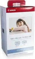 Bol.com Canon kp-108in - inktcartridges kleur + fotopapier aanbieding