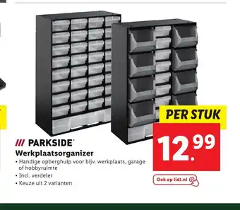 Lidl Parkside Werkplaatsorganizer aanbieding