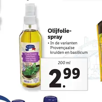 Lidl Olijfolie-spray 200 ml aanbieding