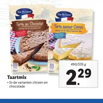 Lidl Taartmix 490/535 g aanbieding