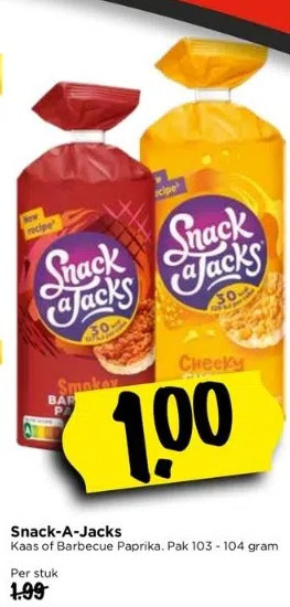 Vomar Voordeelmarkt Snack-a-jacks aanbieding