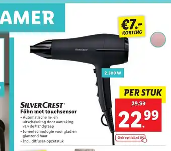 Lidl SilverCrest Fohn met touchsensor aanbieding