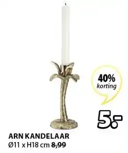 Jysk Arn Kandelaar 11xh18 cm aanbieding